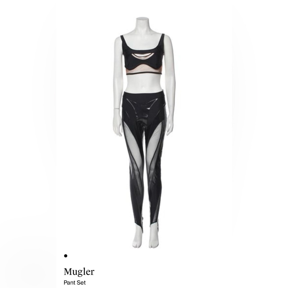 Thierry Mugler Black Pant Set